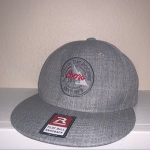 coors light flat bill hat